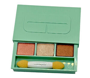 CLINIQUE COLOUR SURGE EYE SHADOW TRIO TRAVEL SIZE .06 SUNBURST DUO + RUM SPICE